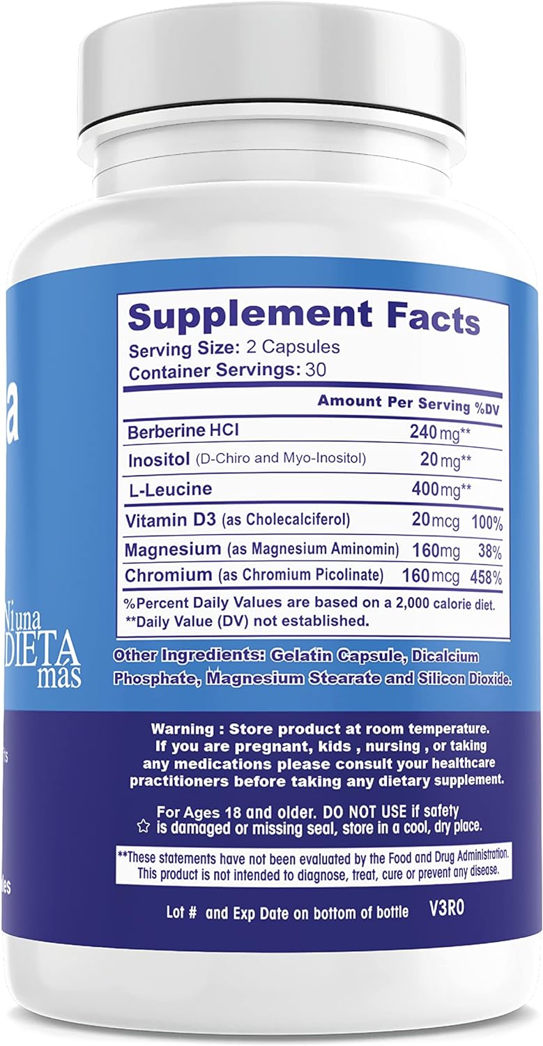 METFORMINA NATURAL - Fat & Glucose Metabolism Support - Dr Salomon Ni una dieta más