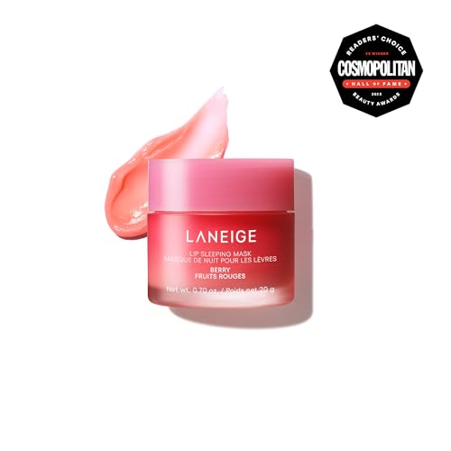 LANEIGE Lip Sleeping Mask, Berry: Nourishing Overnight Lip Treatment with Vitamin C, Shea & Murumuru Butter LANEIGE