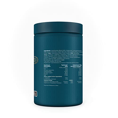 Kinetica Recovery Powder, Post Workout Drink, Muscle Repair and Energy Store Replenisher, 20 Servings, Wild Berry, 1.5kg Kinetica
