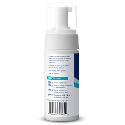Theraworx Fast-Acting Foam for Foot Cramp Relief with Magnesium Sulfate - 3.4 Fl Oz - 1 Count Theraworx