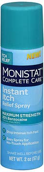 Monistat Complete Care Instant Itch Relief Spray - 2 oz, Pack of 6 Monistat