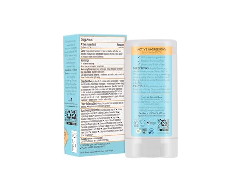 Babo Botanicals Sensitive Baby Mineral Sunscreen Stick SPF 50 - 70% Organic Ingredients - Zinc Oxide - NSF & MADE SAFE and EWG Certified Babo Botanicals