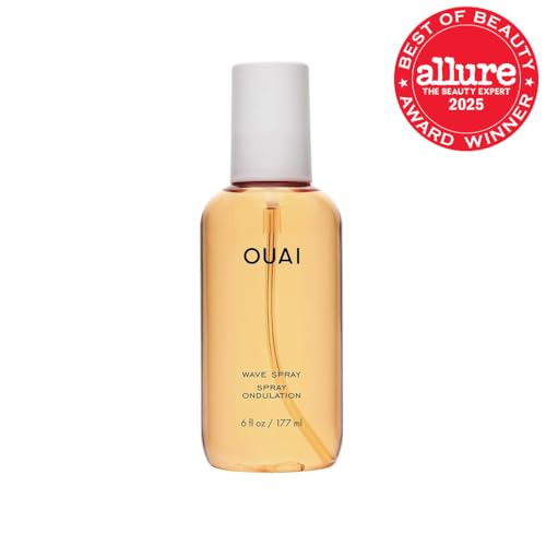 OUAI Wave Spray - Texture Spray for Hair with Coconut Oil & Rice Protein - Adds Texture, Volume & Shine for Beach Waves - Paraben Free, Safe for Color & Keratin-Treated Hair (6 fl oz) OUAI