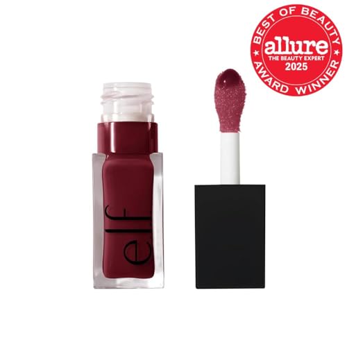 e.l.f. Glow Reviver Lip Oil, Nourishing Tinted Lip Oil For A High-shine Finish, Infused With Jojoba Oil, Vegan & Cruelty-free, Jam Session e.l.f.
