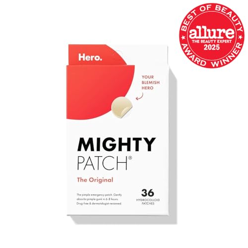 Mighty Patch Original Patch from Hero Cosmetics - #1 Hydrocolloid Acne Pimple Patches Mighty Patch