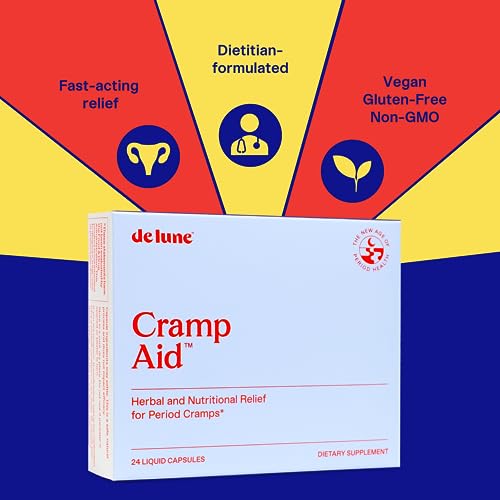 De Lune Cramp Aid, Herbal and Natural Relief for Period Cramps with Fenugreek Seed De Lune