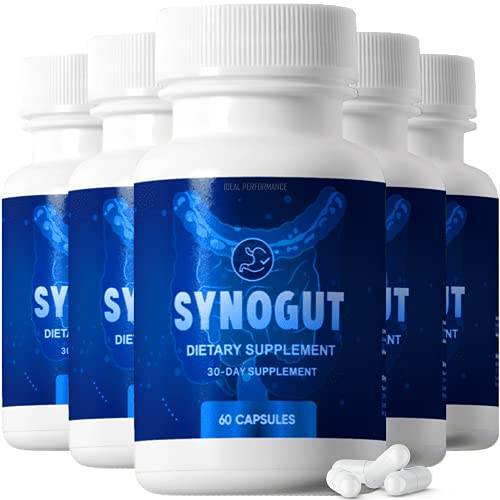 Ideal Performance Synogut Pills Dietary Supplement for Gut Health (5 Bottles) Ideal Performance