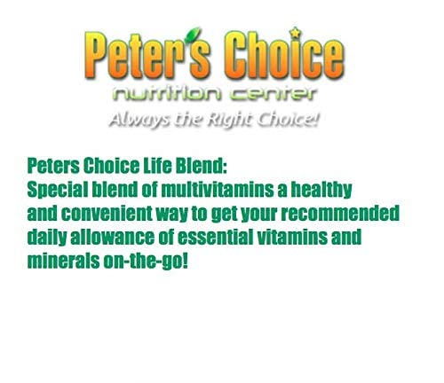 Peter's Choice Life Blend, 16oz, Multivitamin & Mineral Powder, Unsweetened, 32 Servings per Container. Made in The USA Peter's Choice