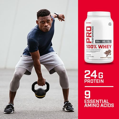 GNC Pro Performance 100% Whey Protein Powder - Creamy Strawberry, 25 Servings GNC