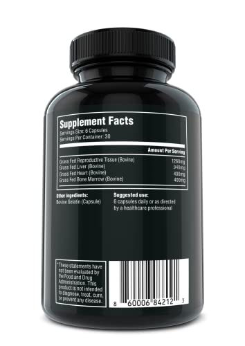 The Fittest Queen Organ Supplement, Hormone & Energy Support, 180 Capsules The Fittest Ever