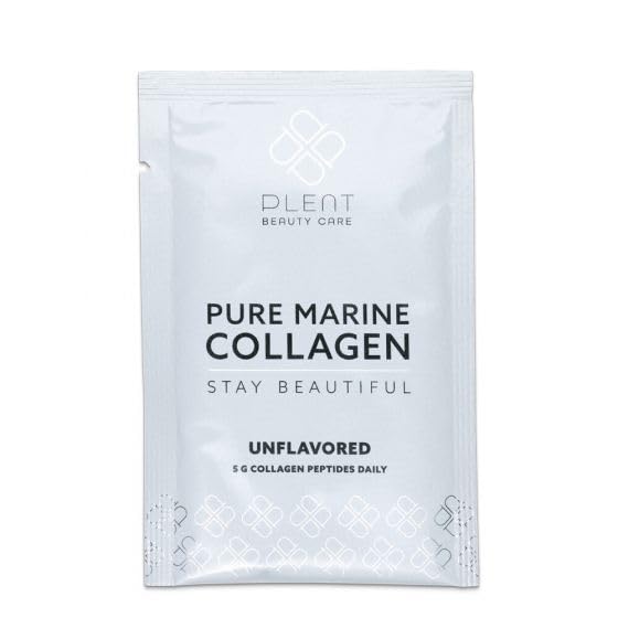 Plent Pure Marine Collagen Unflavoured - Stay Beautiful - 5G Collagen Peptides Daily - 30 Sachets Plent
