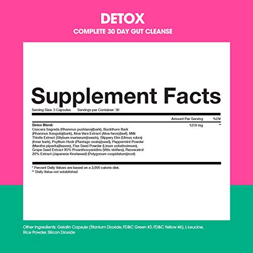 Obvi Detox, Flush Out and Eliminate Toxins, Support Weight Loss, Cleanse Colon, Packed Obvi