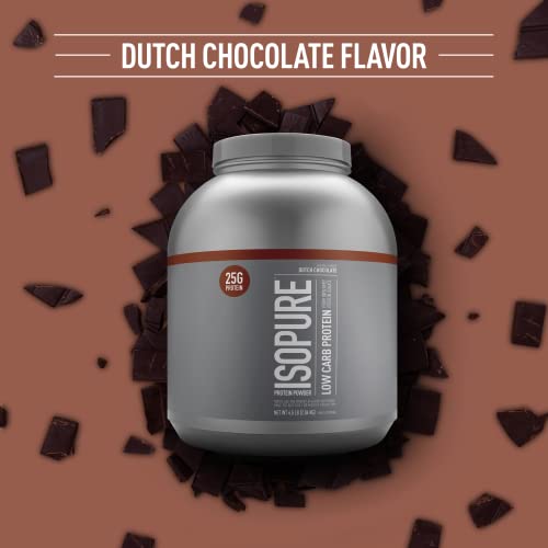 Isopure Protein Powder, Whey Isolate with Vitamin C & Zinc for Immune Support, 25g Protein Isopure