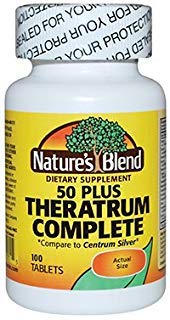 Nature's Blend Theratrum Complete 50 Plus with Lutein and Lycopene 100 Tablets Nature's Blend