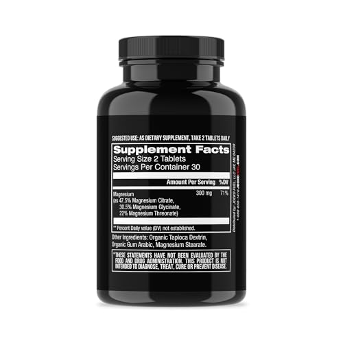 Jocko Fuel Magnesium Complex Supplement - Magnesium Glycinate, Citrate, & Taurate Capsules Dietary Supplement for Muscle Recovery & Relaxation, Heart, Nerve, Bone Support, & Sleep 30-Day Supply Jocko Fuel