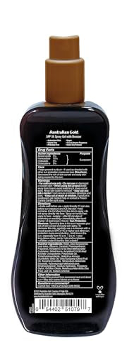 Australian Gold Spray Gel Sunscreen with Instant Bronzer SPF 50, 8 Ounce | Moisturize & Hydrate Skin Australian Gold