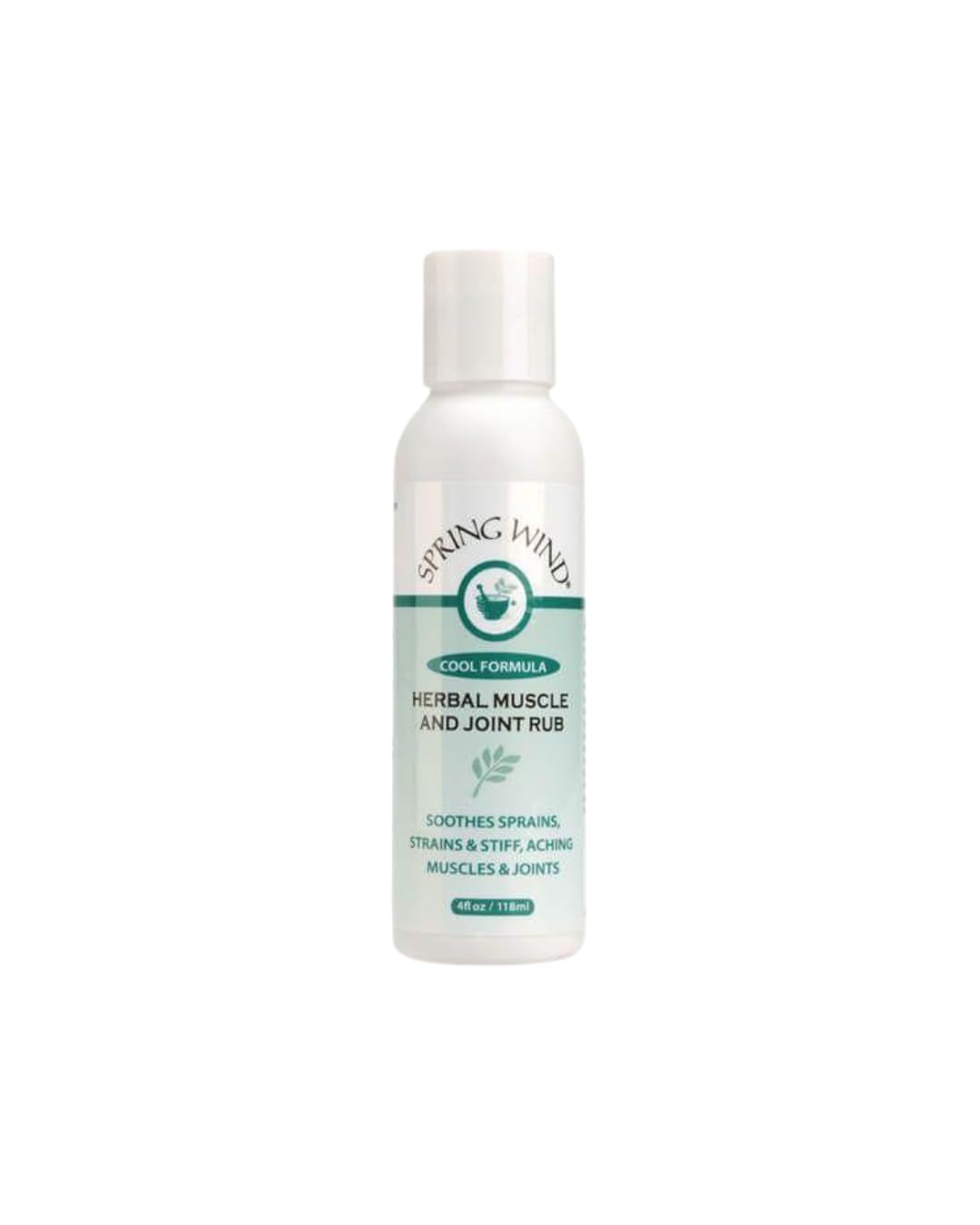 Spring Wind Muscle and Joint Rub (Cool Version) - Soothes Sprains, Stiff Aching Muscles and Joints (4 fl oz) Spring Wind