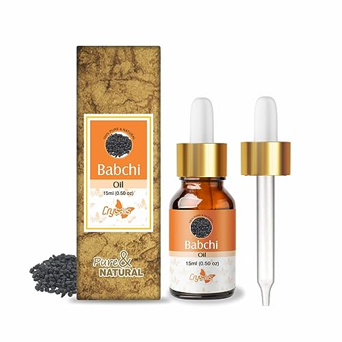Crysalis Babchi Oil | Pure & Natural Undiluted Cold Pressed Carrier Oil - 15ml/0.50 fl oz Crysalis