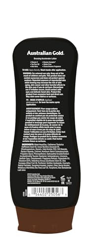 Australian Gold Dark Tanning Accelerator Lotion With Bronzer, 8 Ounce, New Package Same Formula, B003GX5SSC Australian Gold