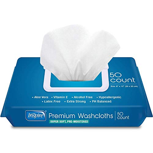 Inspire Adult Wet Wipes, Adult Wash Cloths, Adult Wipes for Incontinence Inspire