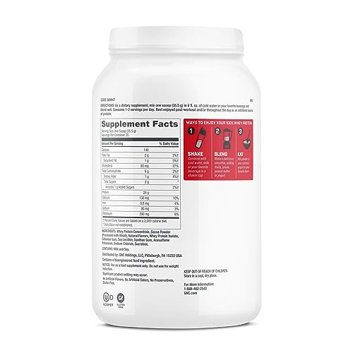 GNC Pro Performance 100% Whey Protein Powder - Chocolate Supreme, 25 Servings GNC