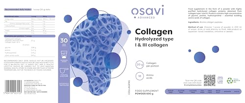 Osavi Collagen Peptides - Hydrolyzed Type 1 & 3-600g OSAVI