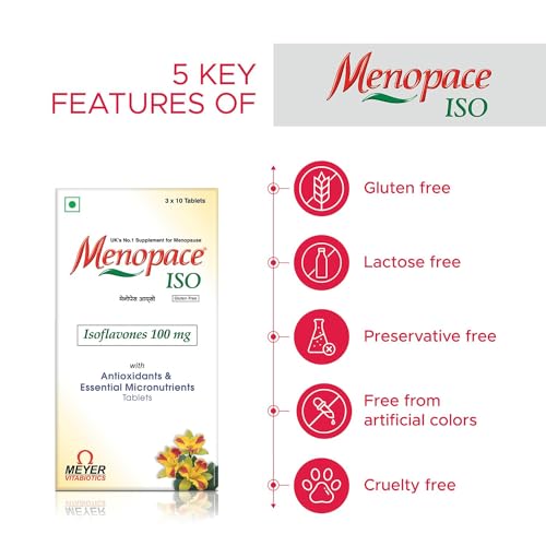 30 Tablets with Isoflavones, Amino acids & Essential Vitamins to Support Menopause Symptoms My Store