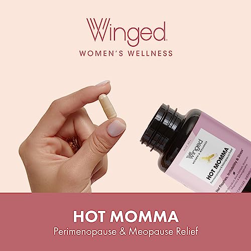 Winged Wellness Hot Momma, Perimenopause & Menopause Supplement - Vegan Menopause Winged Wellness