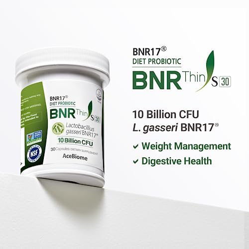 AceBiome BNRThin S30, Lactobacillus Gasseri BNR17, 10 Billion CFU Guaranteed AceBiome