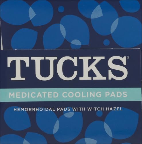 TUCKS Medicated Cooling Pads, 100 Count – Hemorrhoid Pads with Witch Hazel, Cleanses Sensitive Areas, Protects from Irritation, Hemorrhoid Treatment, Medicated Pads Used by Hospitals Gsupps Australia