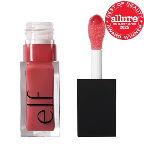 e.l.f. Glow Reviver Lip Oil, Nourishing Tinted Lip Oil For A High-shine Finish, Infused With Jojoba Oil, Vegan & Cruelty-free, Rose Envy e.l.f.