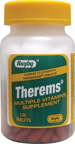 Therems Multiple Vitamin 130 Tabs RUGBY LABORATORIES