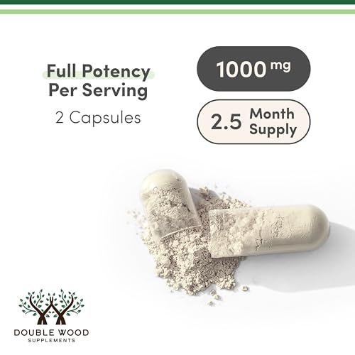 Acetyl L-Carnitine 1,000mg Per Serving, 150 Capsules (ALCAR for Brain Function Support, Memory, Attention, and Stamina) Acetyl L Carnitine That is Third Party Tested by Double Wood Double Wood Supplements