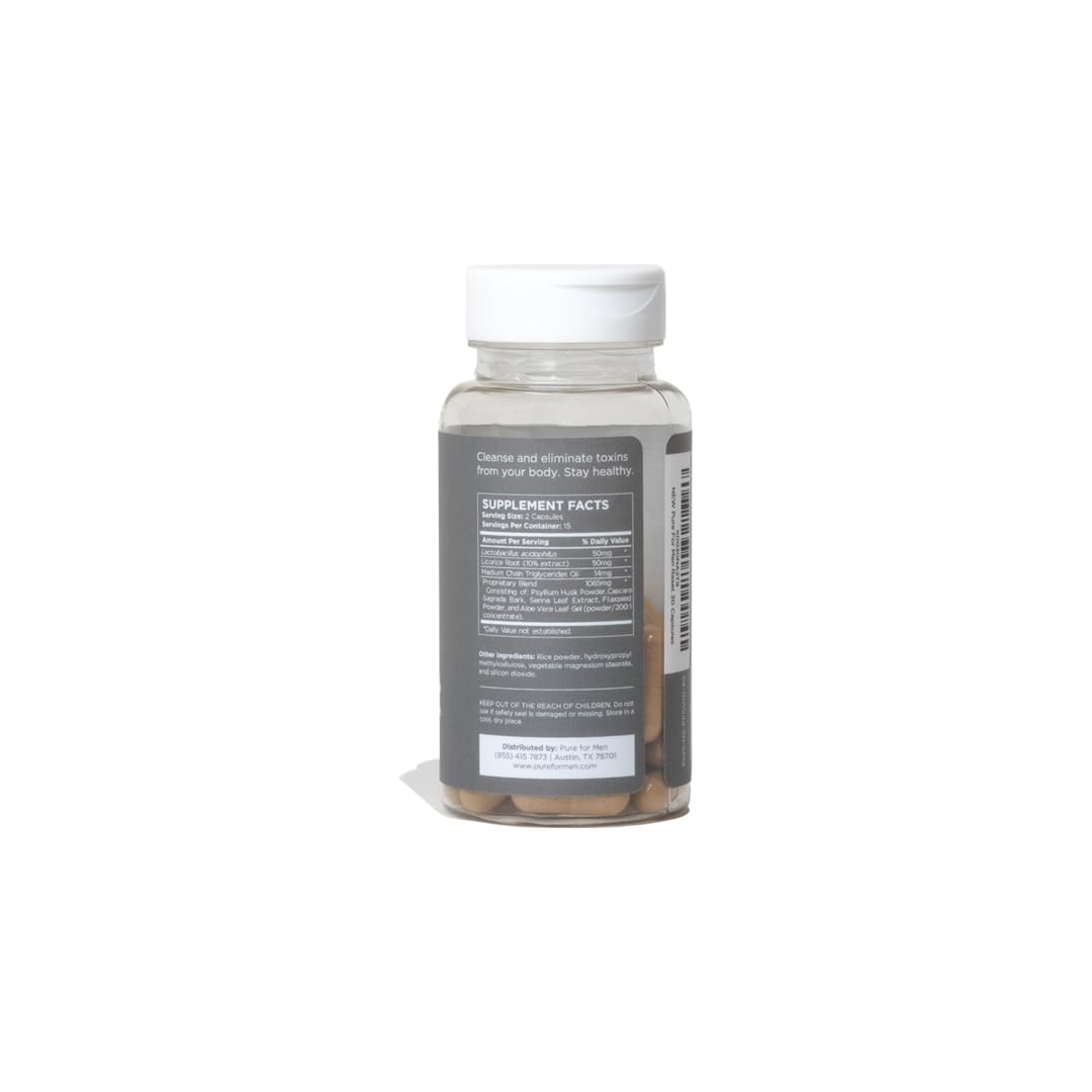 Pure for Men Detox Supplement, Reset | Promotes Digestive & Gut Health Pure for Men