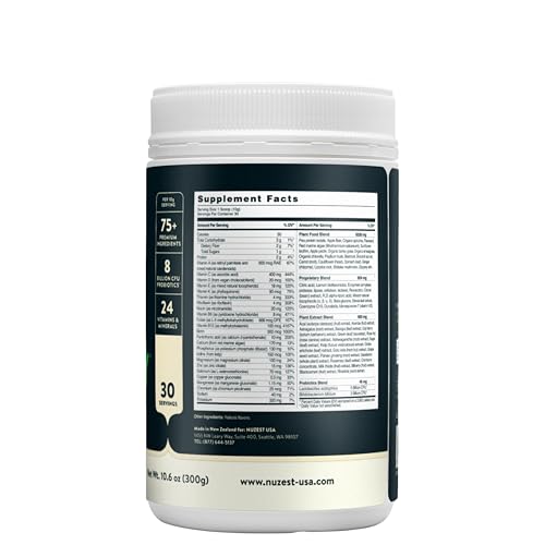 Nuzest Greens Powder Good Green Vitality – Vitamins, Minerals & Superfoods – Vegan Multivitamin Supplement (300g) Nuzest