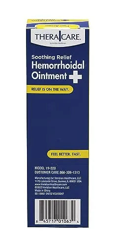Thera|Care Hemorrhoidal Ointment | Soothes Itching and Burning | 1.0 oz | Hemorrhoid Symptom Relief | Fast Acting | Paraben-Free | Applicator Included Thera Care