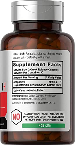 AMPK Metabolic Activator 450 mg | 60 Capsules | Non-GMO, Gluten Free | Jiaogulan Gynostemma Horbäach