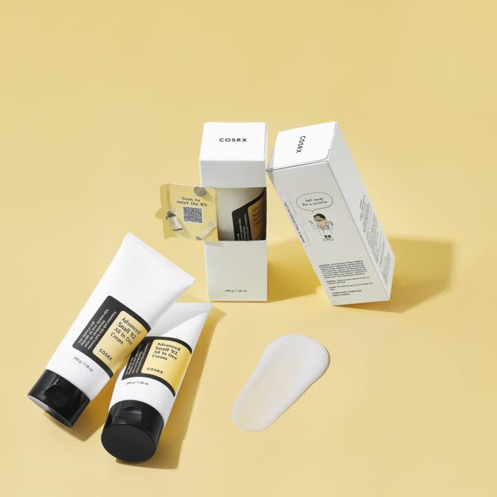 COSRX Snail Mucin 92% Moisturizer, Daily Repair Face Gel Cream for Dry, Sensitive Skin COSRX