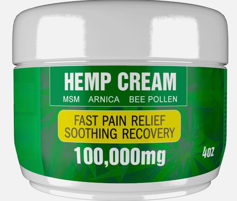 Strong Hemp Pain Rel.ief Cream | Fast Pain Rel.ief for Joints, Mus.cles, Ner.VES Generic