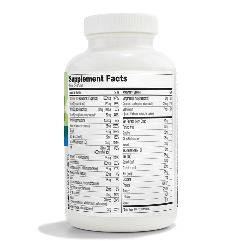 365 by Whole Foods Market, Men's One Daily Multivitamin Tablets, 180 Count 365 by Whole Foods Market