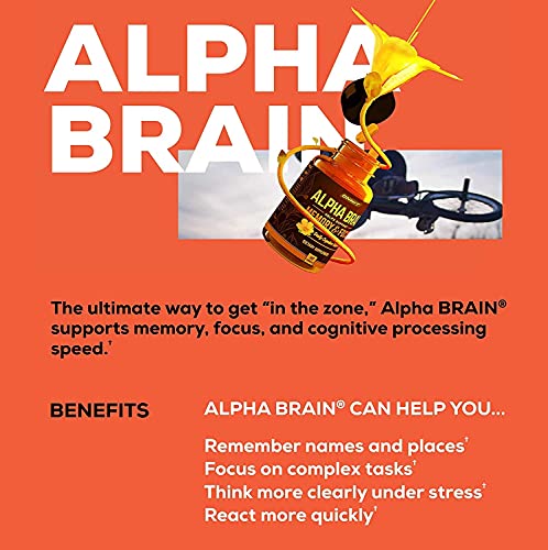 ONNIT Alpha Brain (120ct) - Over 1 Million Bottles Sold - Premium Nootropic Brain Sup ONNIT