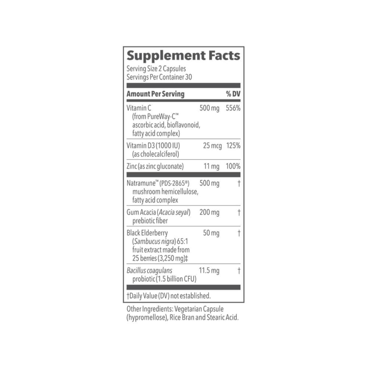 LifeSeasons Clinical Immunity - Daily Boost - Immune System Booster - Pre + Probiotics - Increases Antibodies & Immune Cells - Elderberry, Zinc, Natramune & Vitamin C + D3-60 Capsules LifeSeasons