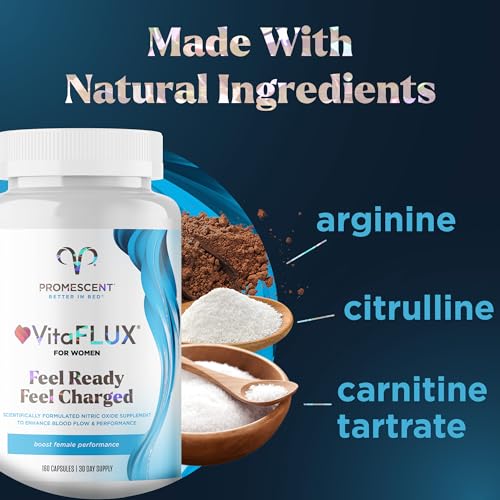 Promescent VitaFLUX Women's Nitric Oxide Booster Supplement, Boost Energy & Performance Promescent