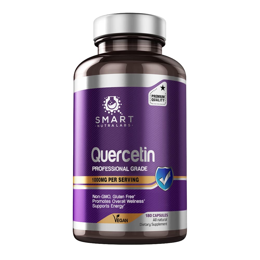 SMART NUTRA LABS Quercetin 1000mg- 180 Vegan Capsules SMART NUTRA LABS