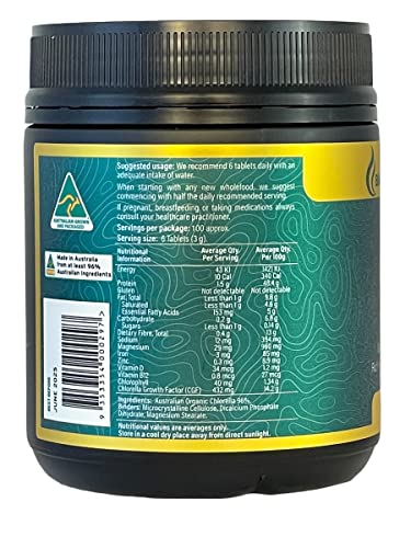 BioGenesis Chlorella Tablets, 600 Tablet Count (500mg) Biogenesis