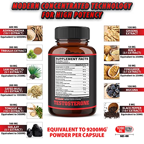 agobi Herbal Test Support for Male Supplement - Support Efficiency, Speed, Strength agobi