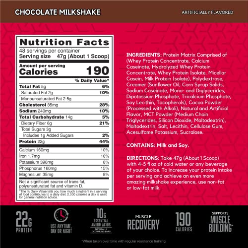 BSN SYNTHA-6 Whey Protein Powder with Micellar Casein, Milk Protein Isolate, Chocolate BSN