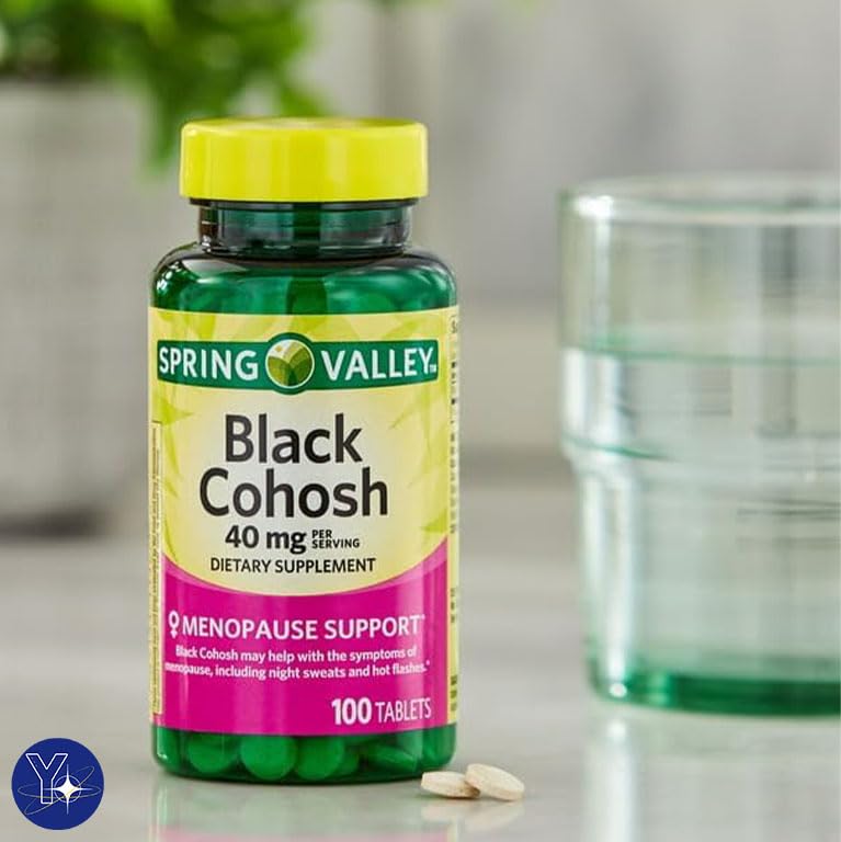 Black Cohosh Menopause Support Dietary Supplement Tablets Spring Valley YOLOMOLO