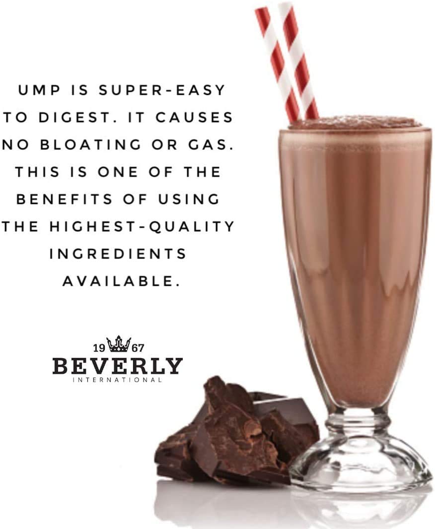 Beverly International UMP Protein Powder, Chocolate. Unique Whey-Casein Ratio Builds Lean Muscle. Easy to Digest. No Bloat. (32.8 oz) 2lb .8 oz Beverly International