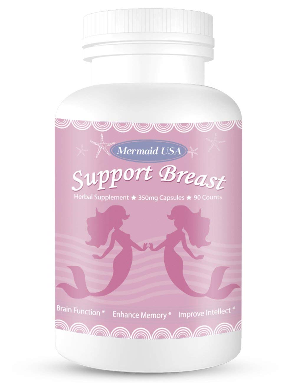 M.U Natural Breast Enhancement Pills Support Breasts Health Lift Firm Healthy Supplement Natural and Green Herb to PRO Formula Mermaid USA M.U